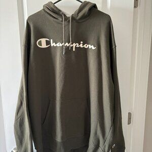Olive Green Champion Hoodie